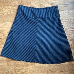 Betabrand Navy Stripe Skort Large